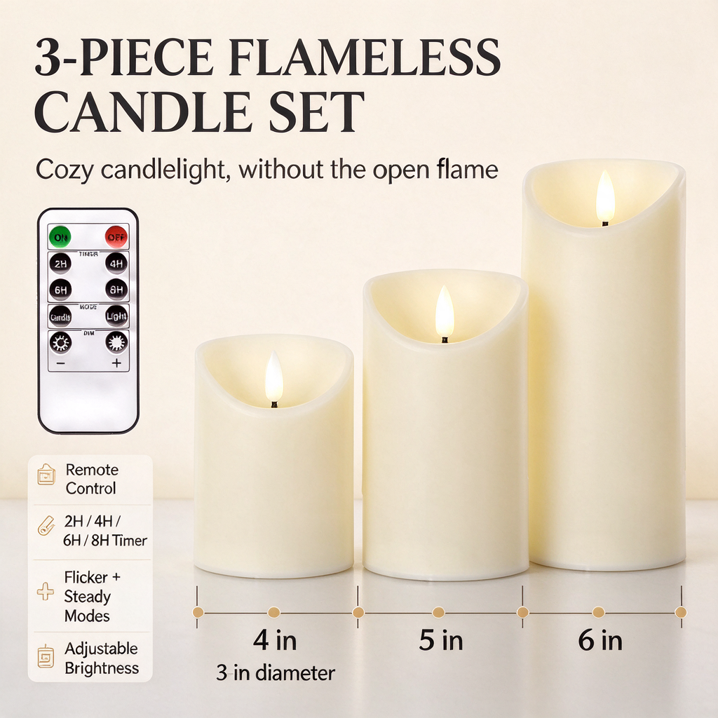 Lumiere Flameless LED Candles gallery image